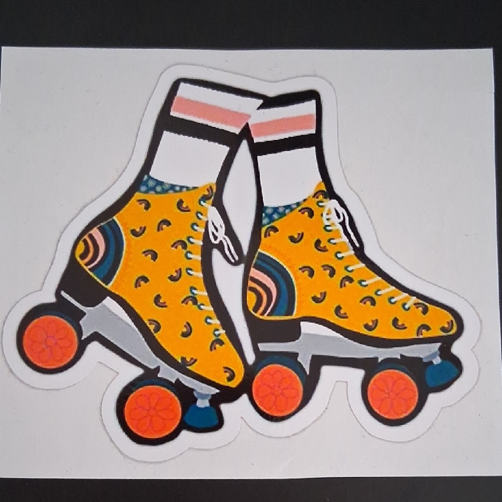Retro Roller Skate Sticker - Picture 3 of 3